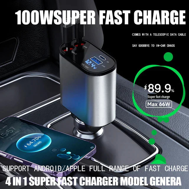 Retractable Fast Car Charger