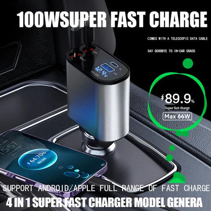 Retractable Fast Car Charger