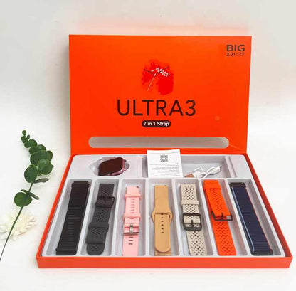 Ultra watch S10 waterproof smart watch with 7 straps