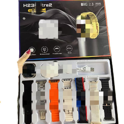 Ultra watch S10 waterproof smart watch with 7 straps